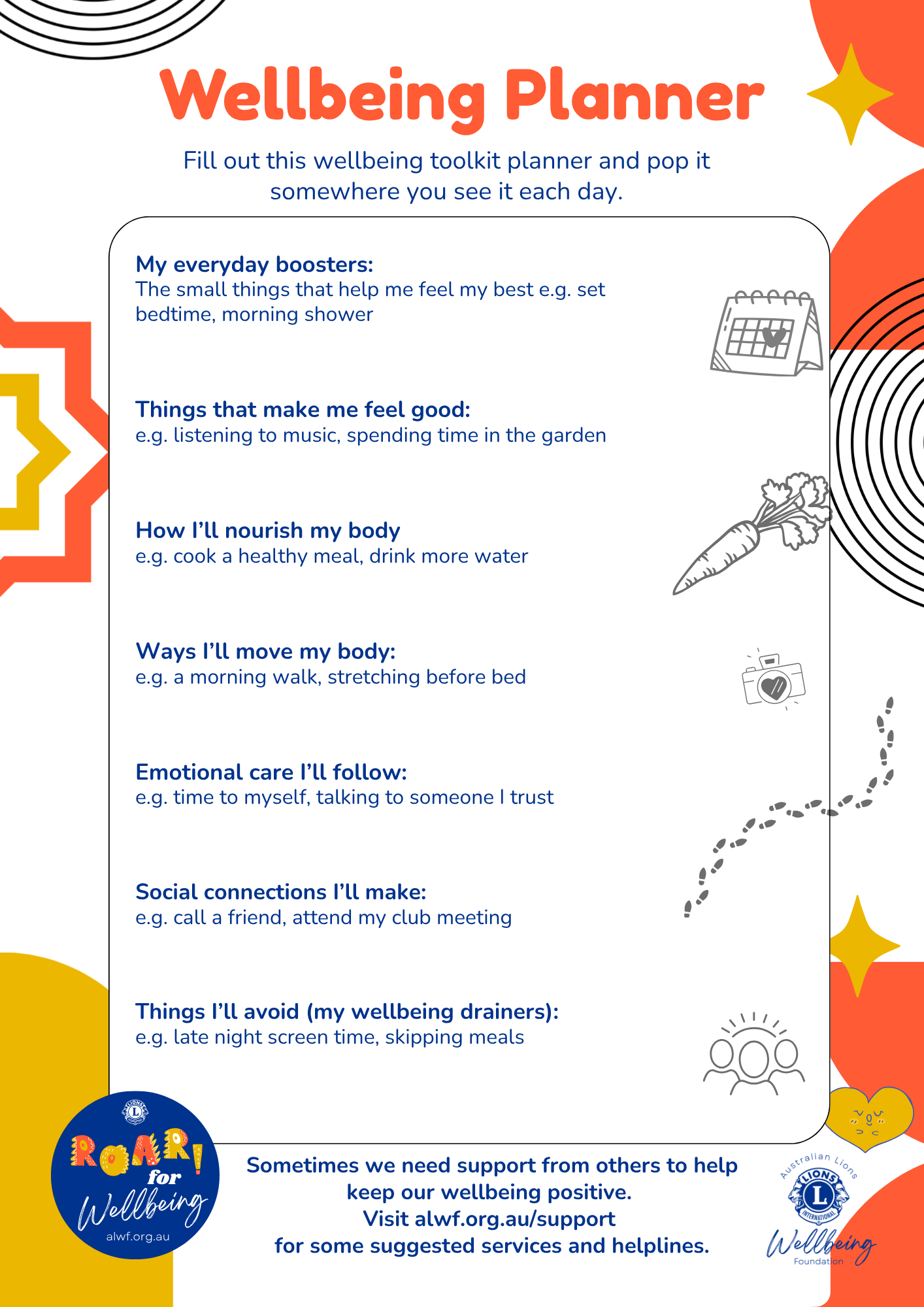 Wellbeing Planner V1